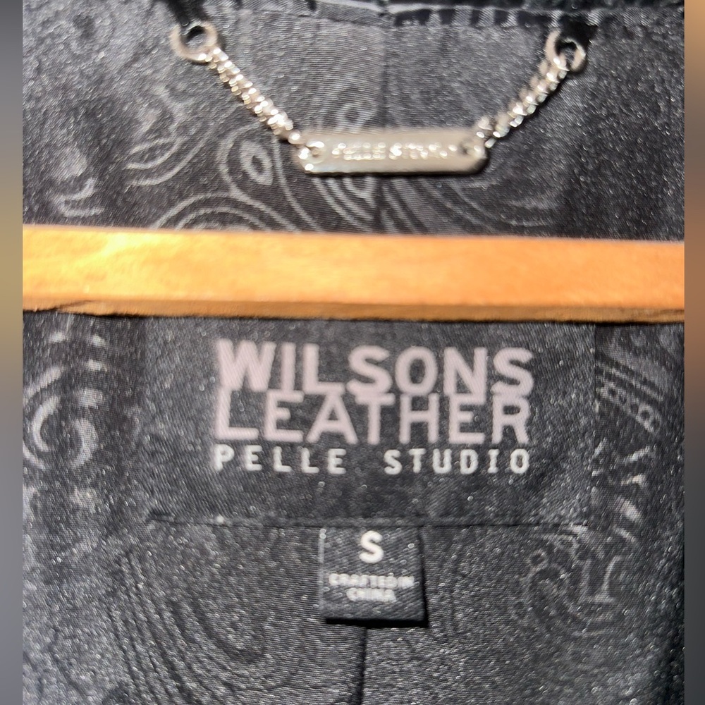 Wilsons Leather Dark Gray Patterned Jacket - image 2